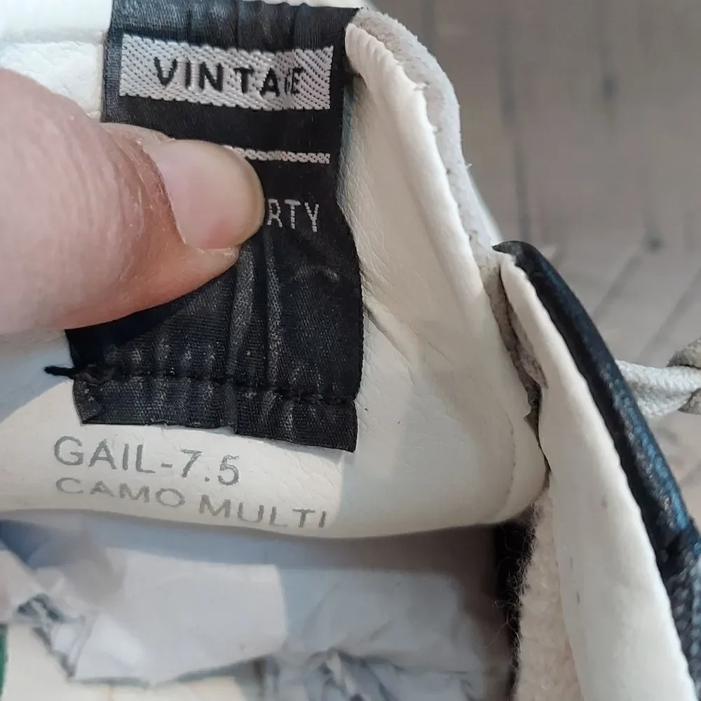 Vintage Havana Gail Camo Sneakers Sz 7.5
